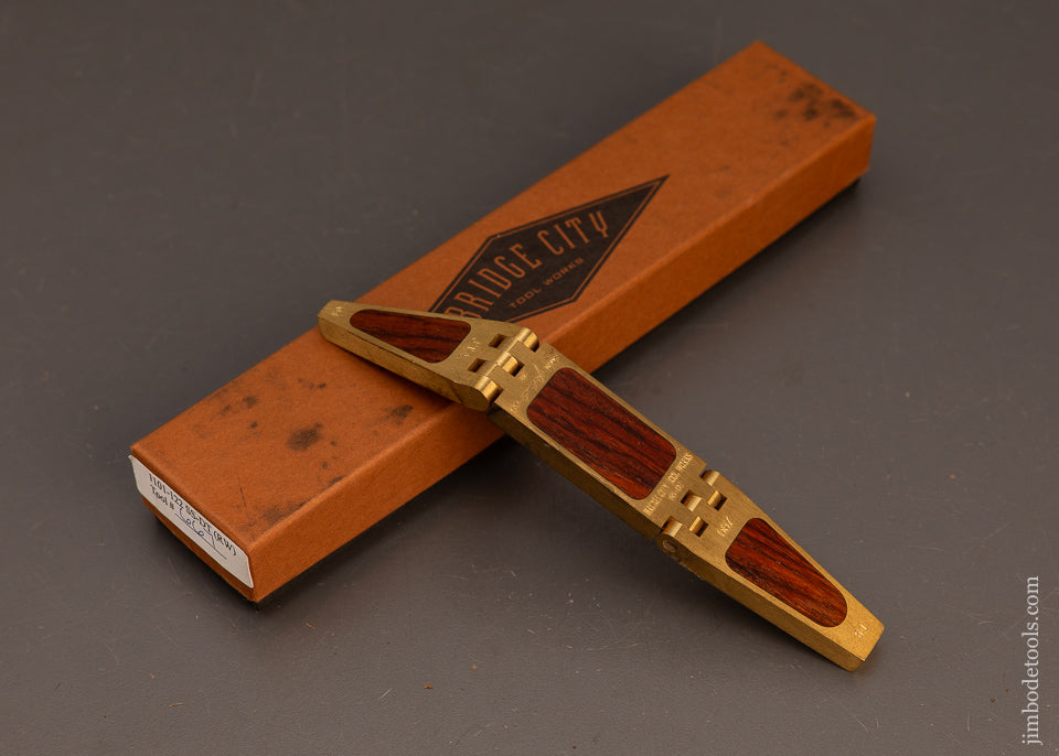 BRIDGE-CITY-TOOL-WORKS-SS-DT-Rosewood-Dovetail-Saddle-Square-Mint-in-Box-119710