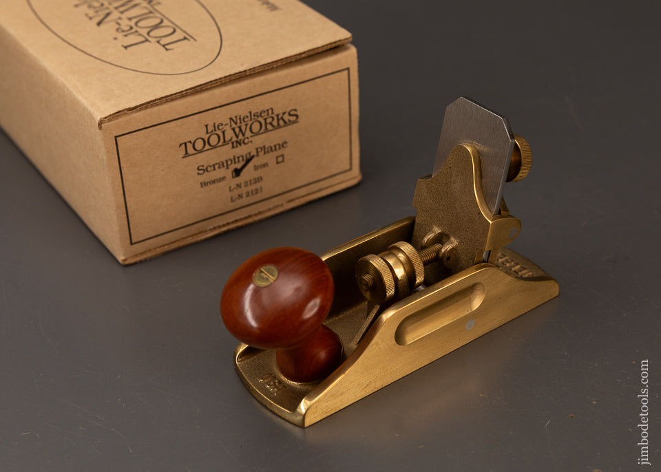 Out-of-Stock-&-Unavailable-LIE-NIELSEN-No.-212-Bronze-Scraper-Plane-Near-Mint-in-Box-119738