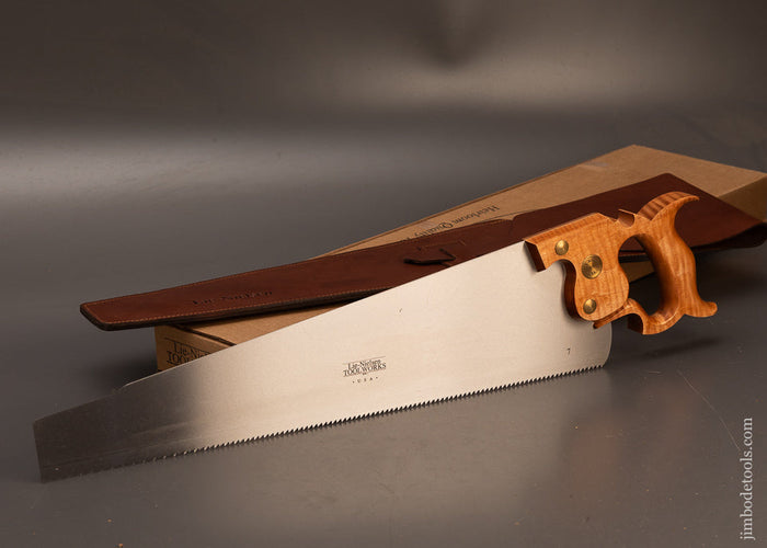 LIE-NIELSEN-Tiger-Maple-Hand-Saw-Mint-in-Box-with-Sheath-119771-AS-OF-MAR-4