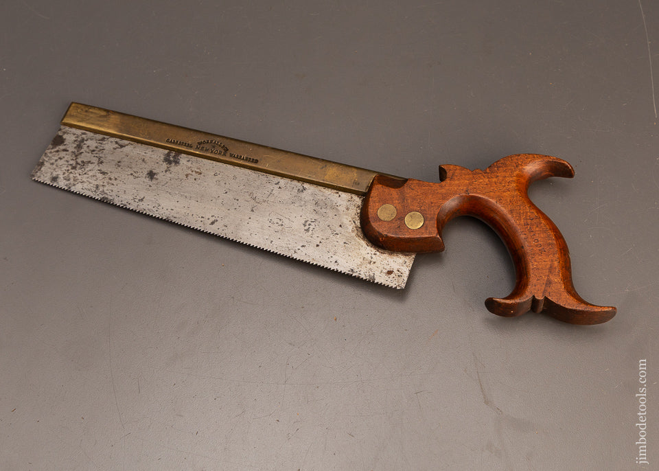 Very-Rare-WORRALL-&-CO.-Brass-Back-Dovetail-Saw-119794