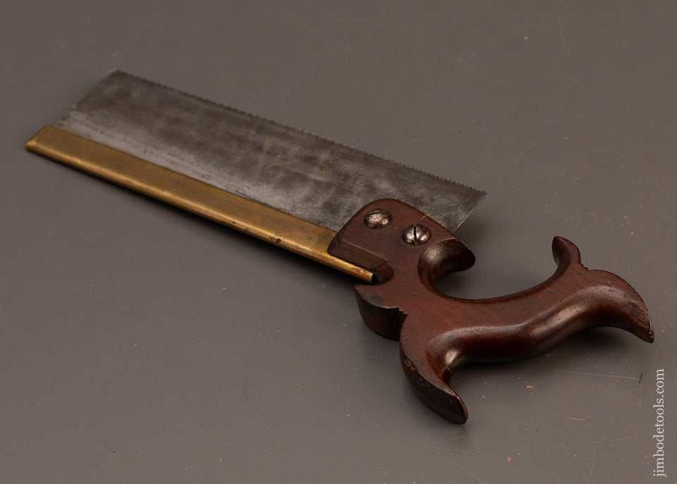 Awesome-Mahogany-Handled-CORTLAND-WOOD-Brass-Back-Saw-119817