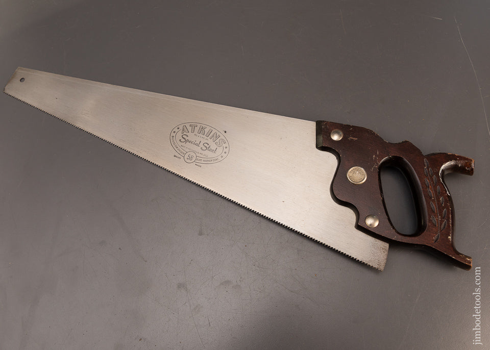Near-Mint-&-Unused-ATKINS-No.-58-Hand-Saw-119850