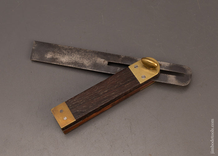 Rare-8-Inch-JOHNSON-&-CONAWAY-Rosewood-Bevel-Square-119857