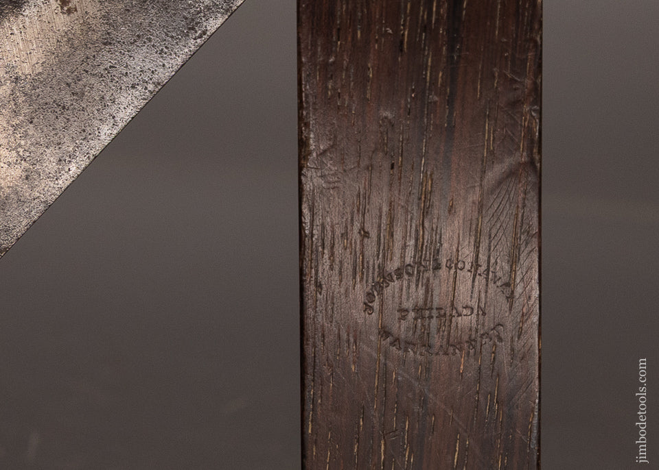 Rare-8-Inch-JOHNSON-&-CONAWAY-Rosewood-Bevel-Square-119857