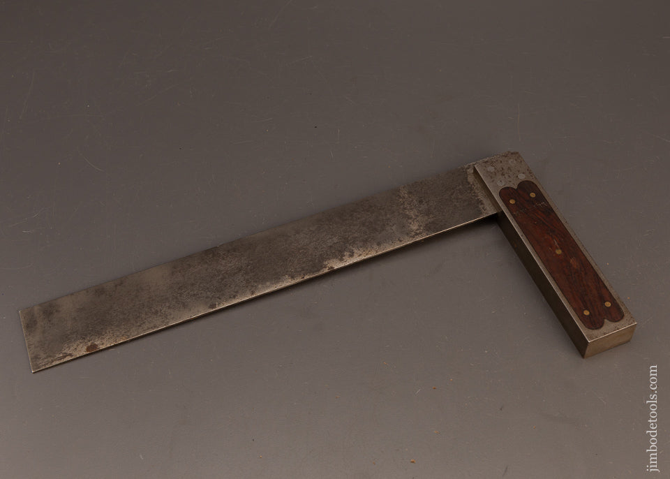 Crisp-Fine-12-Inch-ST.-JOHNSBURY-TOOL-CO.-Rosewood-Infill-Try-Square-119867