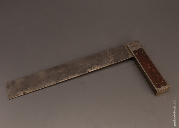 Crisp-Fine-12-Inch-ST.-JOHNSBURY-TOOL-CO.-Rosewood-Infill-Try-Square-119867