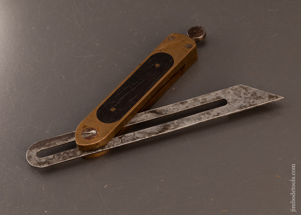 Fine-6-Inch-ROBINSON’S-PATENT-ST.-JOHNSBURY-TOOL-CO.-Rosewood-Infill-Brass-Bevel-Square-119891