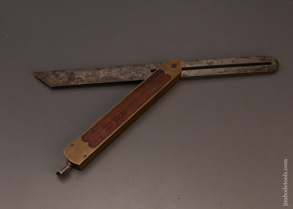 Gorgeous-15-Inch-ROBINSON’S-PATENT-ST.-JOHNSBURY-Bevel-Square-with-Rosewood-Infill-119893