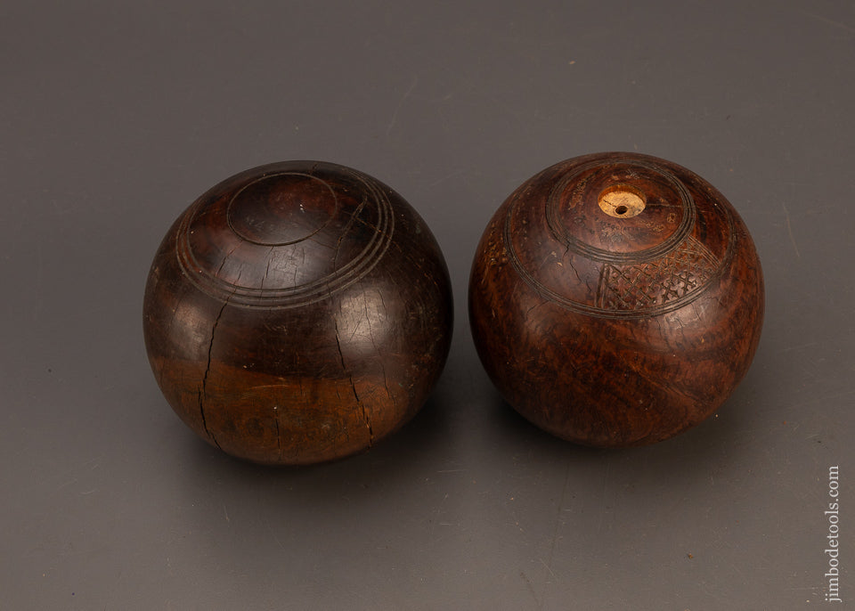 Pair-of-5-Inch-Lignum-Vitae-Bowls-for-Mallet-Heads-119902