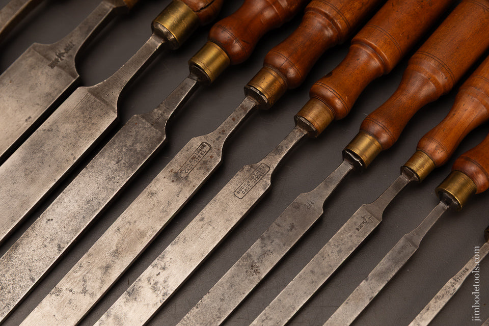 Fantastic-BUCK-BROS.-Paring-Chisels-Complete-Set-of-12-119907