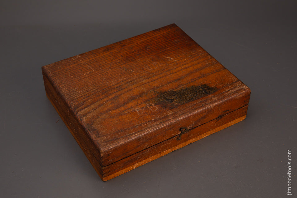 Rare-&-Fine-MILLERS-FALLS-No.-3-Carving-Tool-Set-in-Original-Box-119909