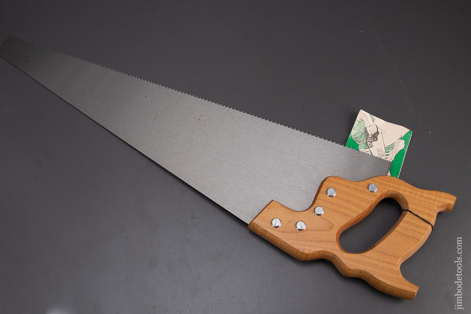 New-Old-Stock-DISSTON-D-23-Hand-Saw-with-Tiger-Maple-Handle-119913