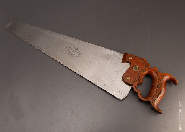 Phenomenal-Like-New-DISSTON-No.-12-London-Spring-Hand-Saw-119922