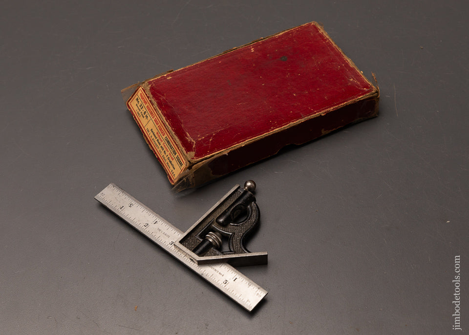 STARRETT-No.-33-Combination-Square-Near-Mint-in-Box-6-Inch-119929