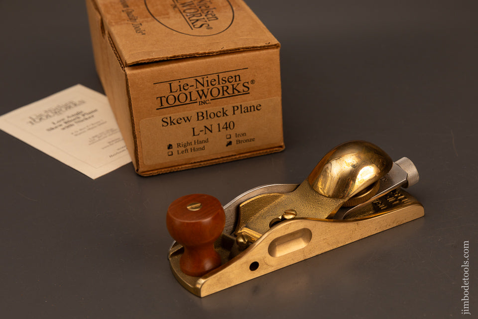 Unavailable-LIE-NIELSEN-No.-140-Skew-Block-Plane-Near-Mint-in-Box-119930