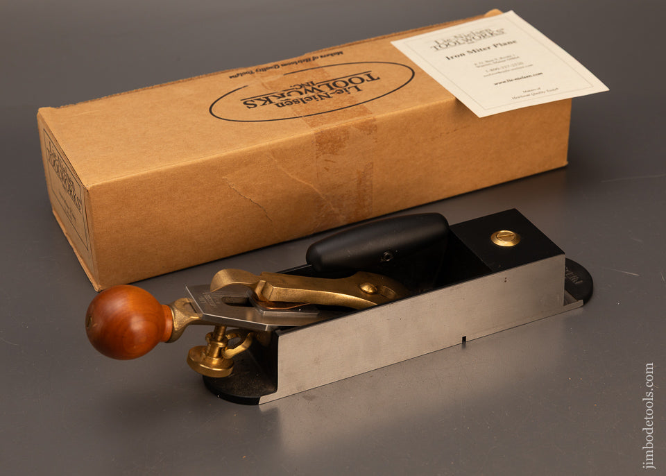LIE-NIELSEN-No.-9-Discontinued-Miter-Plane-with-Hot-Dog-Near-Mint-in-Box-119931