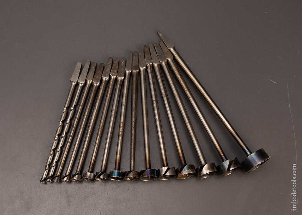 Extra-Fine-Near-Mint-Premium-Set-of-BENJAMIN-FORSTNER-PATENT-Auger-Bits-119943