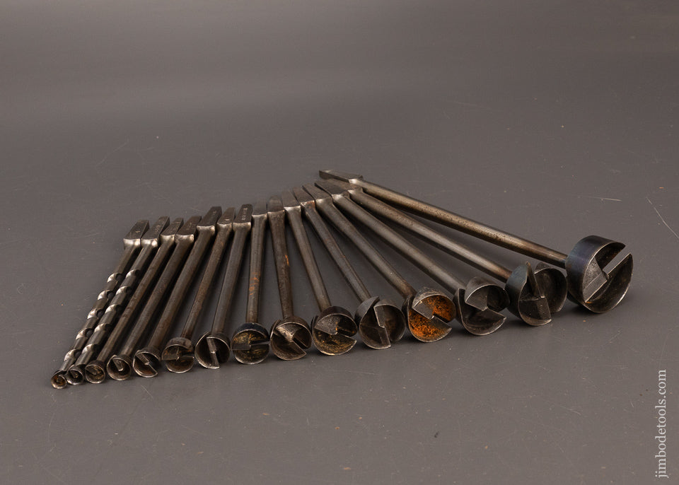 Extra-Fine-Near-Mint-Premium-Set-of-BENJAMIN-FORSTNER-PATENT-Auger-Bits-119943