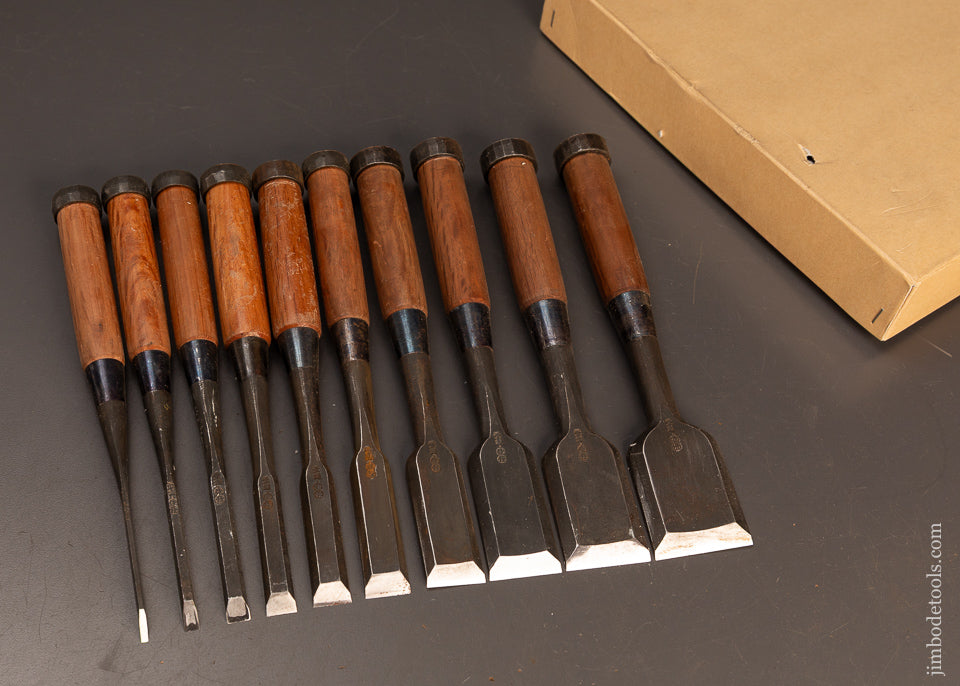 Mint-Set-of-10-Japanese-Chisels-by-TASAI-119987