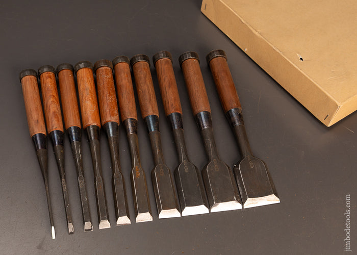 Mint-Set-of-10-Japanese-Chisels-by-TASAI-119987