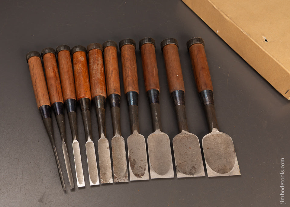 Mint-Set-of-10-Japanese-Chisels-by-TASAI-119987