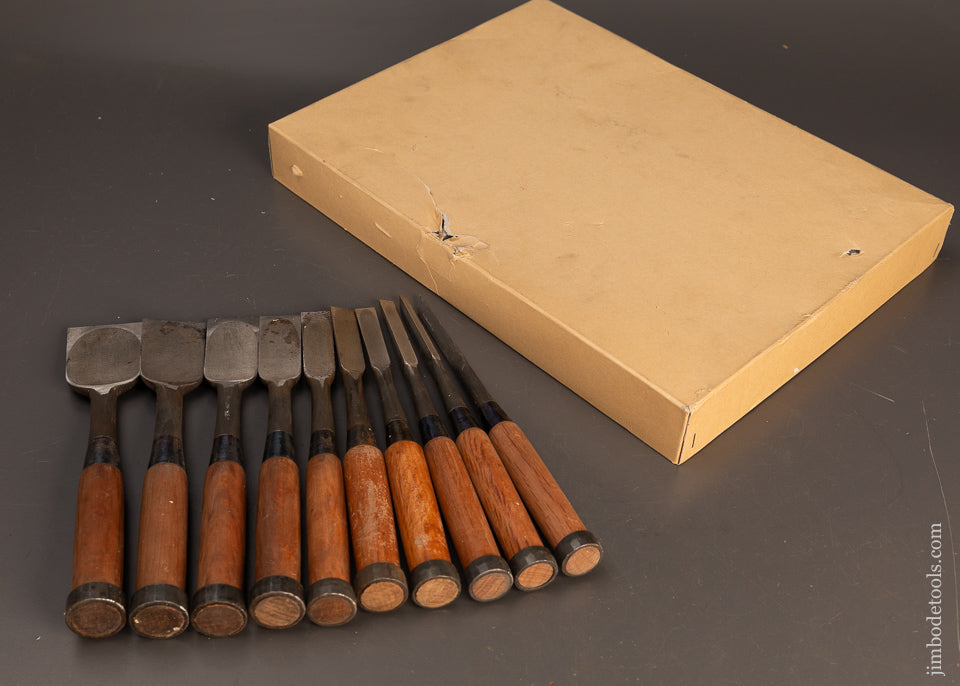 Mint-Set-of-10-Japanese-Chisels-by-TASAI-119987