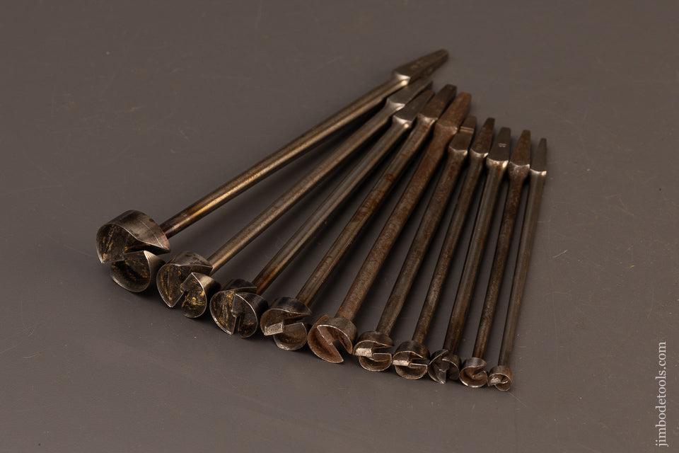 Fine-Set-of-10-BENJAMIN-FORSTNER-PATENT-Auger-Bits-119999