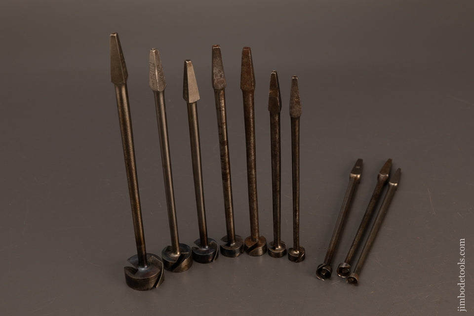 Fine-Set-of-10-BENJAMIN-FORSTNER-PATENT-Auger-Bits-119999