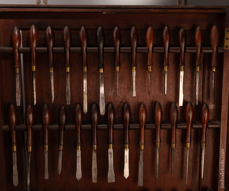 Spectacular-HOLTZAPPFEL-Triptych-with-75-Rosewood-Handled-Ornamental-Turning-Chisels-120012-AS-OF-MAR-9