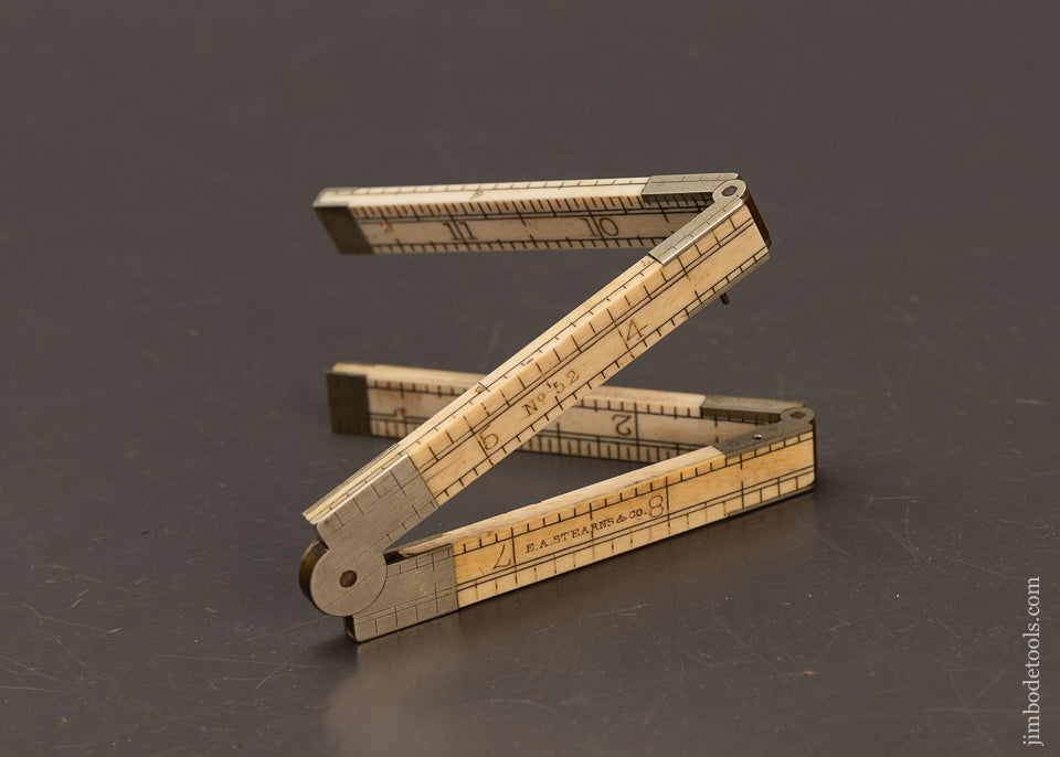 Fine-&-Flat-E.A.-STEARNS-&-CO.-12-Inch-Ivory-Rule-120040