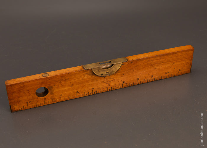 Rare-HENRY-DISSTON-&-SONS-Boxwood-Rule-&-Level-120055