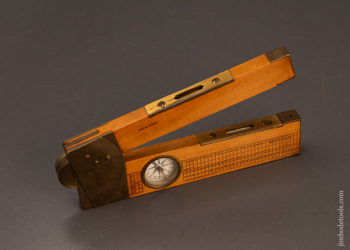 Fabulous-Thick-Boxwood-&-Brass-Clinometer-120056
