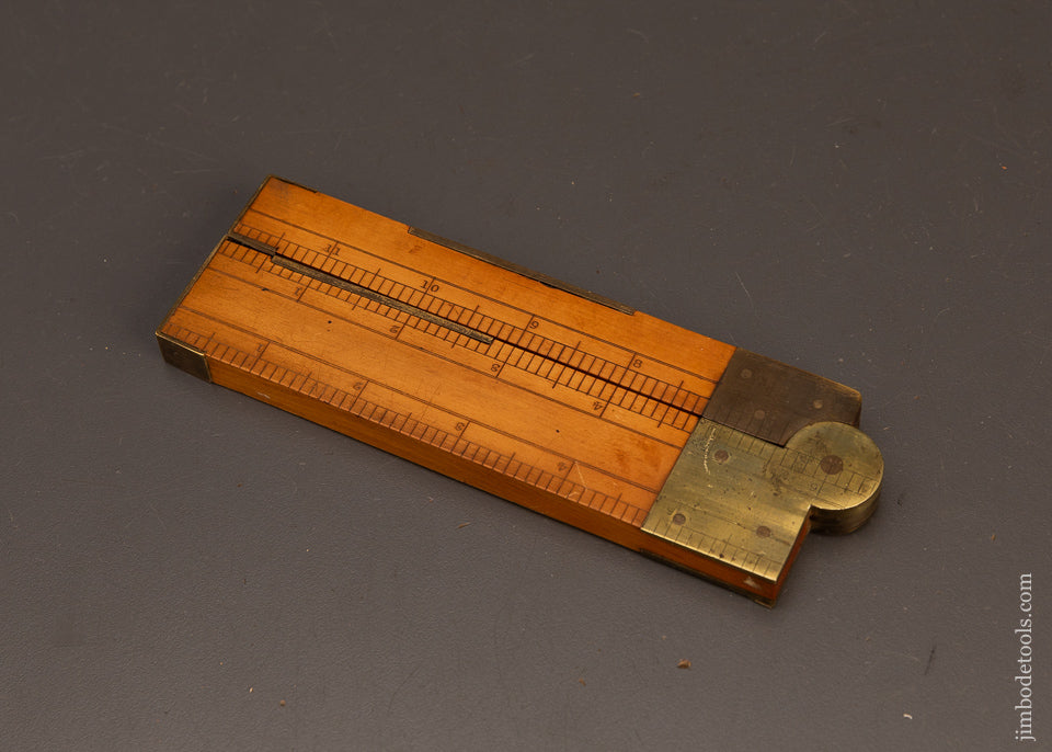 Fabulous-Thick-Boxwood-&-Brass-Clinometer-120056