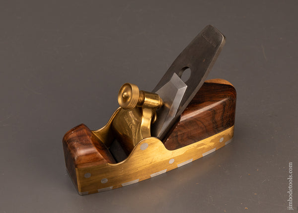 Gorgeous-Modern-Maker-GABARDI-&-SON-Gunmetal-Dovetailed-Rosewood-Infill-Smooth-Plane-120100-AS-OF-APR-20