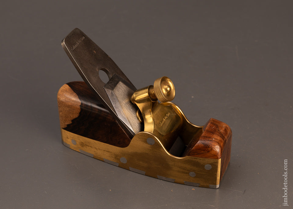 Gorgeous-Modern-Maker-GABARDI-&-SON-Gunmetal-Dovetailed-Rosewood-Infill-Smooth-Plane-120100-AS-OF-APR-20