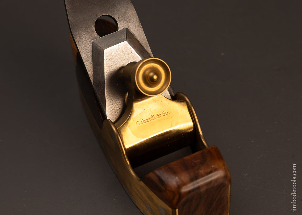 Gorgeous-Modern-Maker-GABARDI-&-SON-Gunmetal-Dovetailed-Rosewood-Infill-Smooth-Plane-120100-AS-OF-APR-20