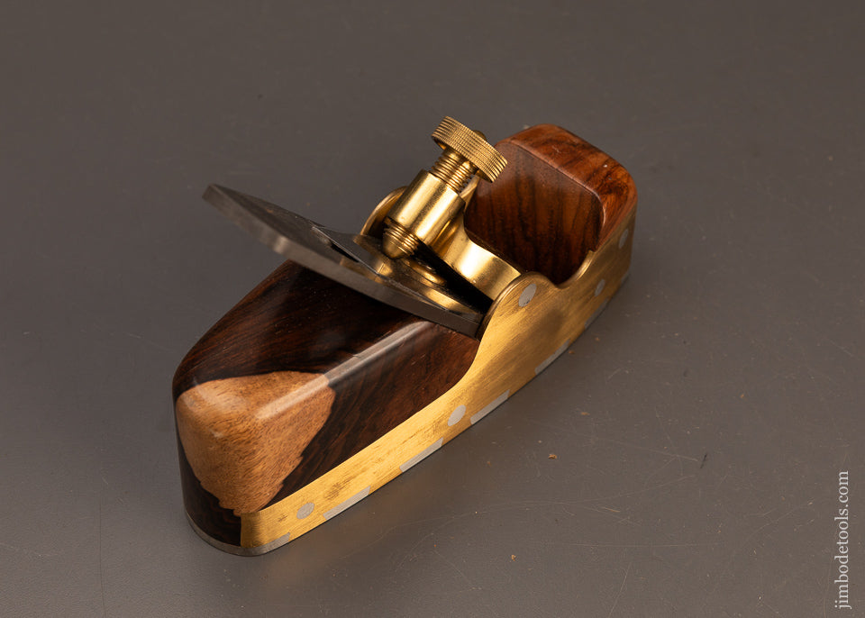 Gorgeous-Modern-Maker-GABARDI-&-SON-Gunmetal-Dovetailed-Rosewood-Infill-Smooth-Plane-120100-AS-OF-APR-20