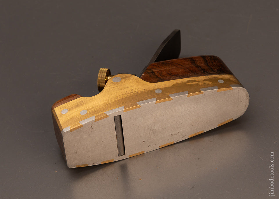 Gorgeous-Modern-Maker-GABARDI-&-SON-Gunmetal-Dovetailed-Rosewood-Infill-Smooth-Plane-120100-AS-OF-APR-20