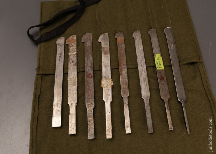 Fine-Graduated-Set-of-8-Plow-Plane-Irons-by-DWIGHT-&-FRENCH-120135