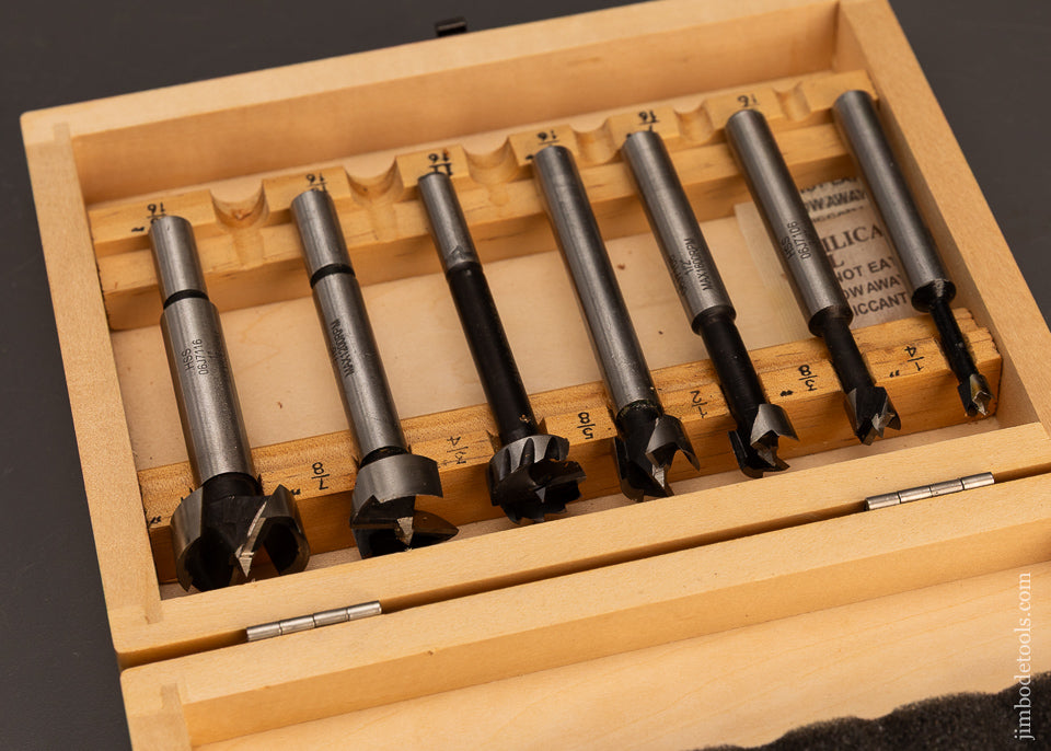 Sharp-Set-of-7-LEE-VALLEY-Forstner-Bits-120137