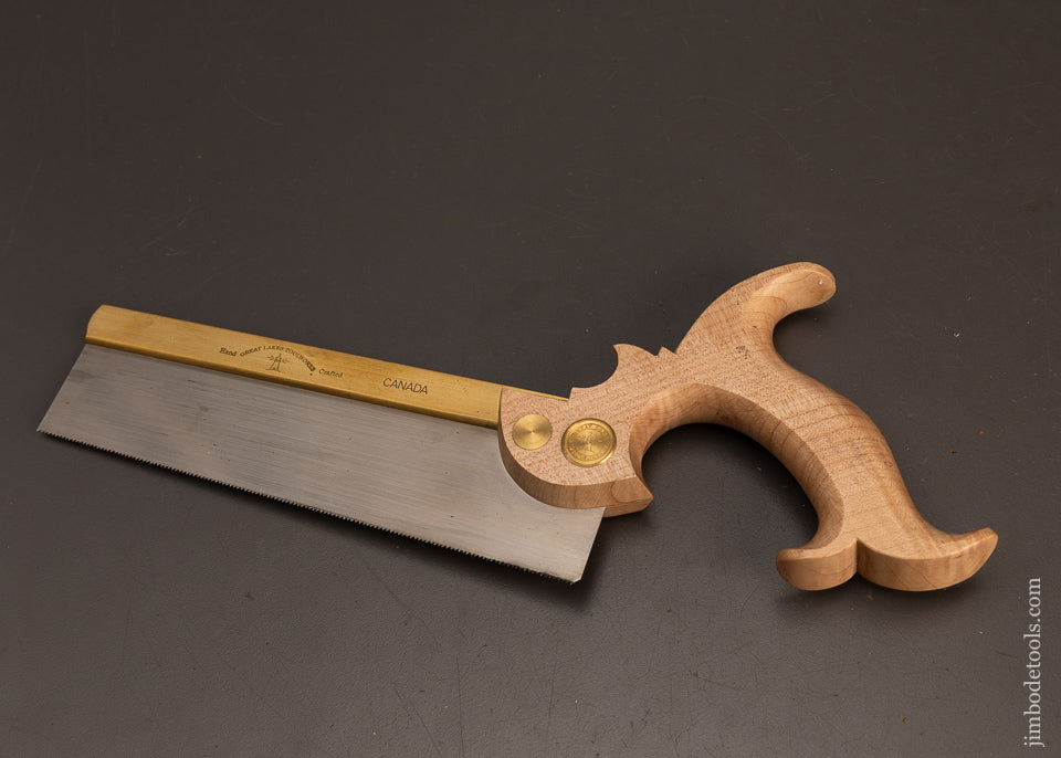 Mint-&-Unused-GREAT-LAKES-TOOL-WORKS-Brass-Back-Dovetail-Saw-120144