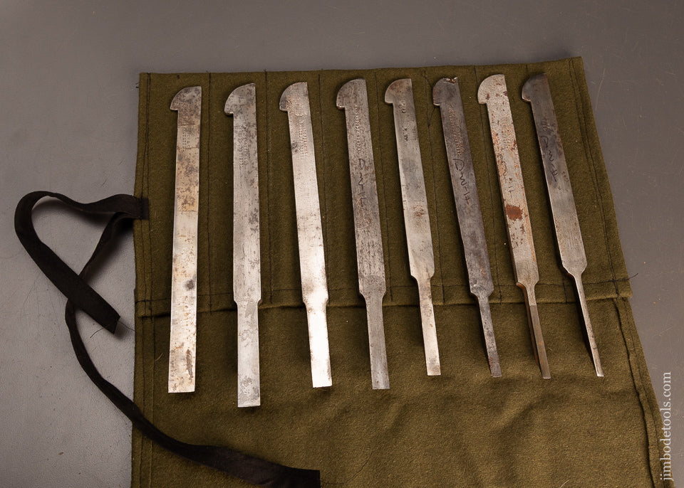 Fine-Graduated-Set-of-8-Plow-Plane-Irons-by-DWIGHT-&-FRENCH-120162