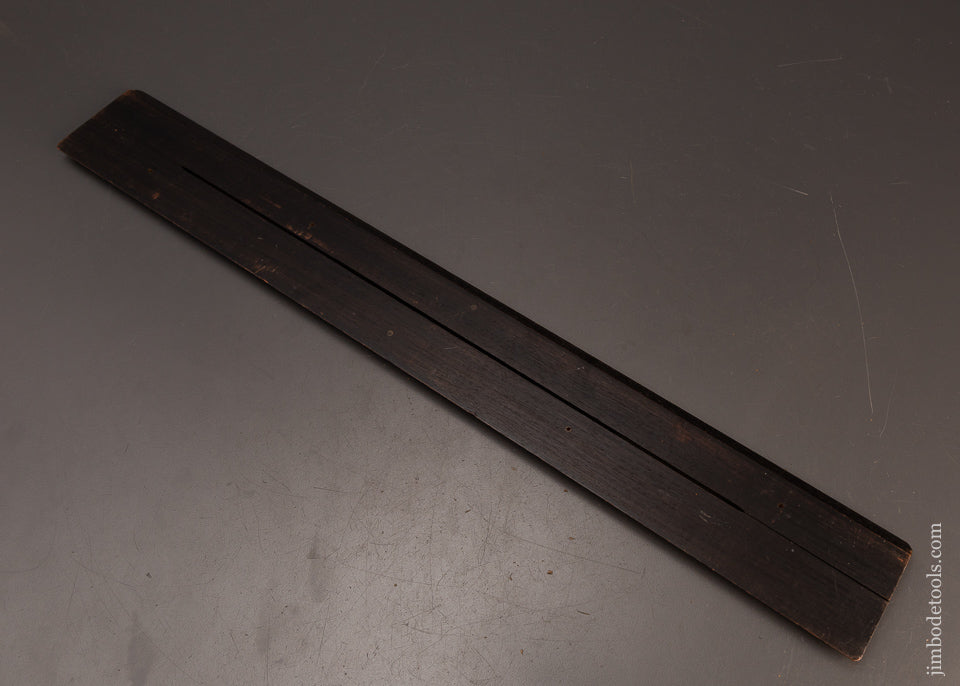 Massive-24-1/2-Inch-Ebony-&-Brass-Parallel-Rule-120179