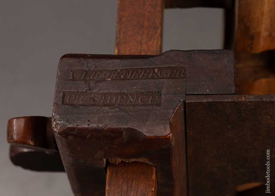 18th-Century-I.-LINDENBERGER-Yellow-Birch-Plow-Plane-Fine-120180
