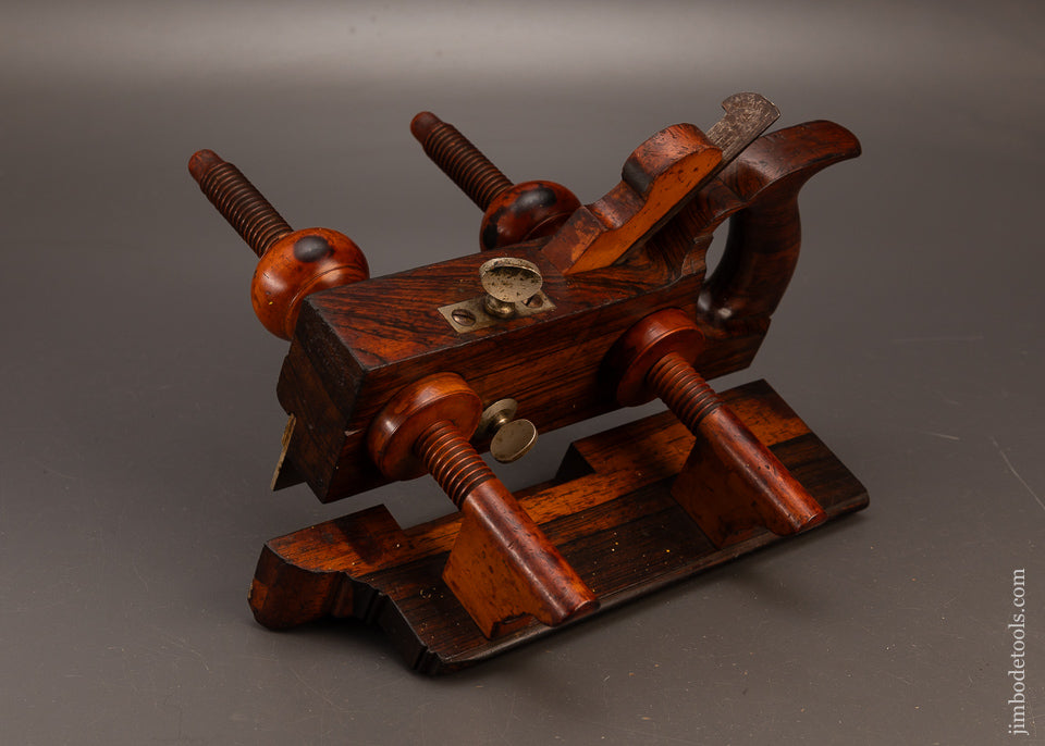 Fine-LAMB-&-BROWNELL-NEW-BEDFORD-Solid-Rosewood-Plow-Plane-120203