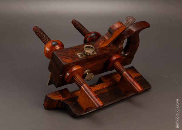 Fine-LAMB-&-BROWNELL-NEW-BEDFORD-Solid-Rosewood-Plow-Plane-120203