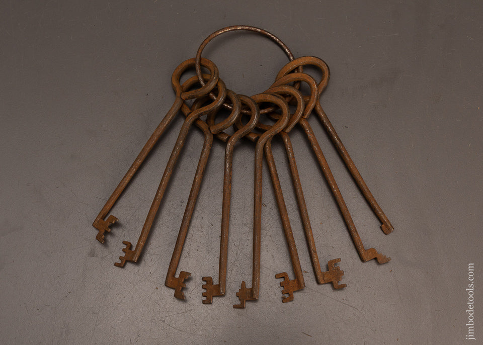 Early-Locksmith’s-Set-of-Skeleton-Keys-Lock-Picks-120209