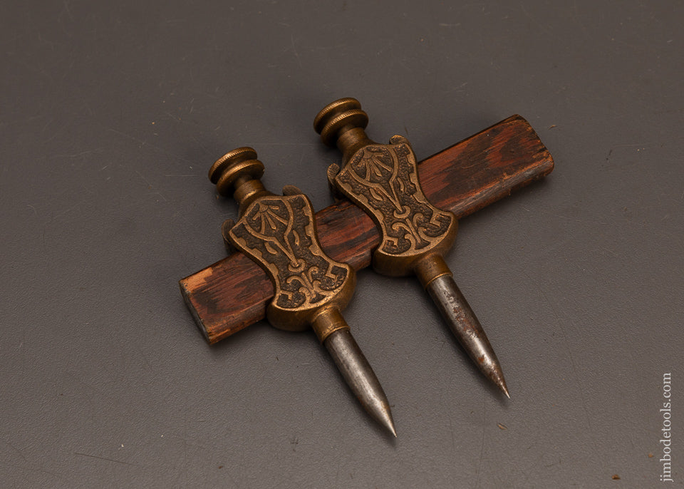 Beautiful-STANLEY-No.-2-Ornate-Brass-Trammel-Points-120214
