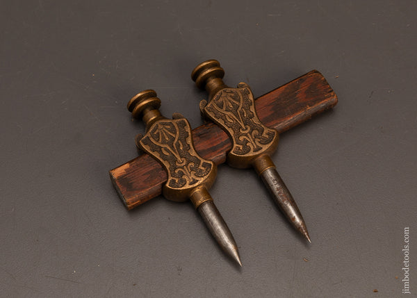 Beautiful-STANLEY-No.-2-Ornate-Brass-Trammel-Points-120214