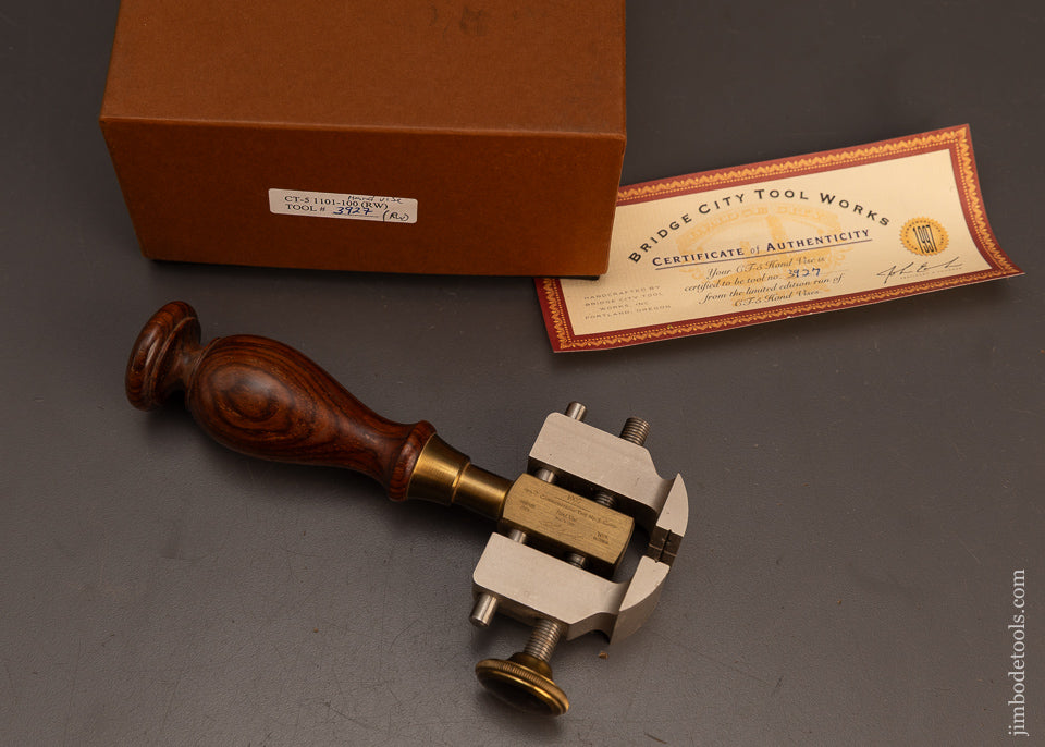 BRIDGE-CITY-TOOL-WORKS-CT-5-Hand-Vise-Mint-in-Box-120223